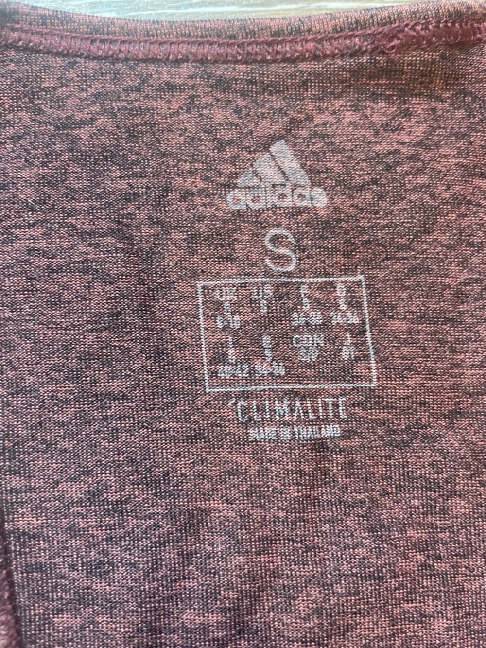ADIDAS Maroon Racerback Athletic Tank Top - Picture 3 of 5